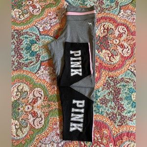 VS Pink yoga crop pants